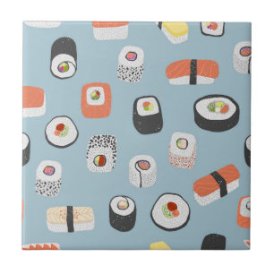 De Cerâmica Sushi Nigiri Maki Roll Azulejo Cerâmico