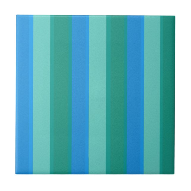 De Cerâmica Teal Atômico e Turquesa Azulejo cerâmico (Frente)
