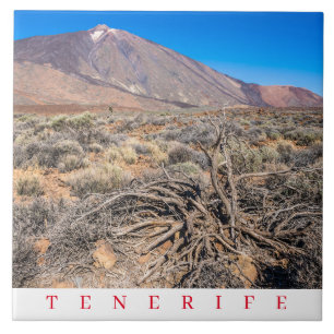 De Cerâmica Tenerife Monte Teide azulejo cerâmico