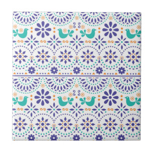 De Cerâmica Teste padrão mexicano da arte popular do azulejo