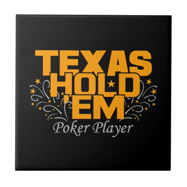 De Cerâmica Texas hold 'Em azulejo (Frente)