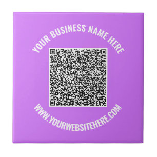 De Cerâmica Texto personalizado do código QR e Azulejo cerâmic