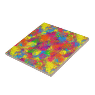 De Cerâmica Tinta CKC Pode Azulejo Floral-Cerâmico