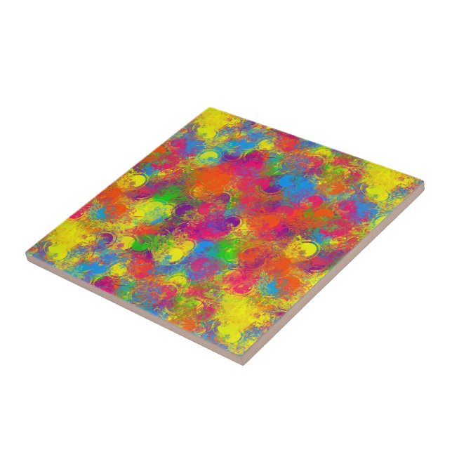 De Cerâmica Tinta CKC Pode Azulejo Floral-Cerâmico (Lateral)