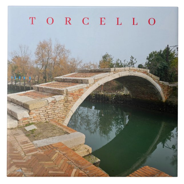 De Cerâmica Torcello Devil's Bridge view azulejo cerâmico (Frente)