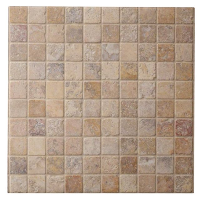 De Cerâmica Travertine Mosaico - Azulejo Cerâmico (Frente)