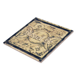 De Cerâmica Triple Moon Illus. Azulejo Altar Estilo do Mundo A