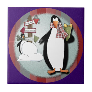 De Cerâmica Trivet do Azulejo dos Pinguins