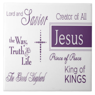 De Cerâmica Trivit Hot Pad do Azulejo Cerâmico Cristão JESUS~S