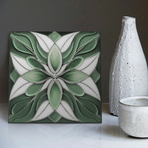 De Cerâmica Tulipas no Azulejo cerâmico Arte Simétrica Nouveau