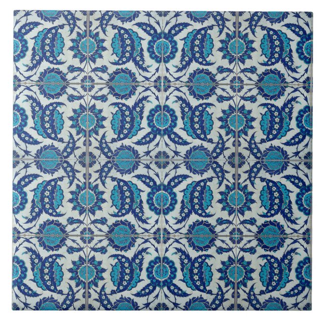 De Cerâmica Turco Saz deixa Azulejo cerâmico (Frente)