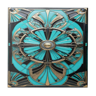 De Cerâmica Turquesa Sonha Azulejo cerâmico