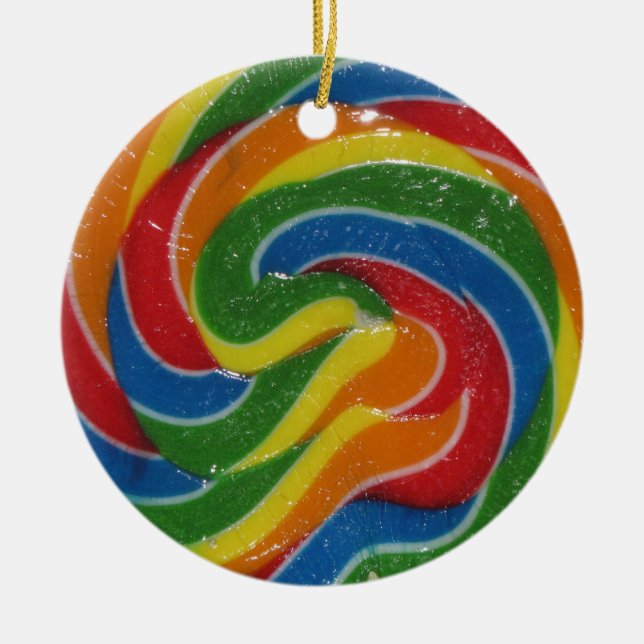 De Cerâmica UAU! É um Ornamento Lollipop Incrível (Frente)