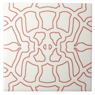 De Cerâmica Um azulejo cerâmico com um padrão clássico vibrant