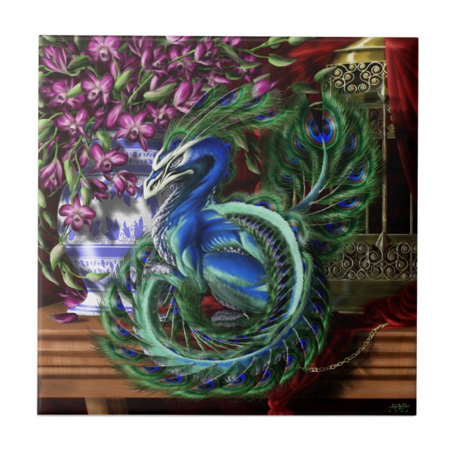 De Cerâmica Um azulejo prendido Guilded (Frente)