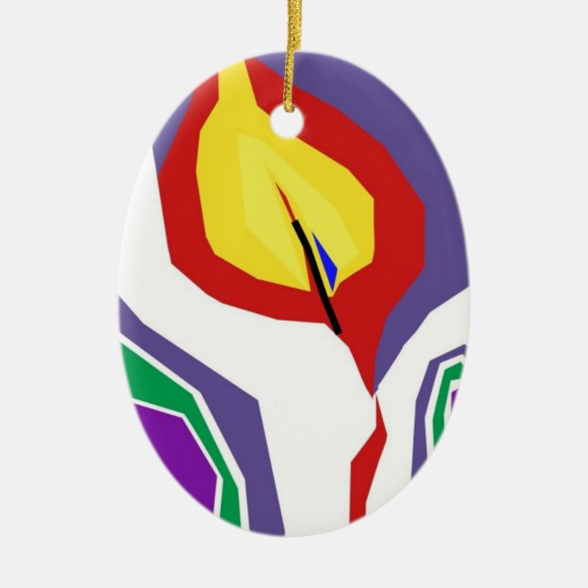 De Cerâmica Um pouco ornamento da vela (Frente)