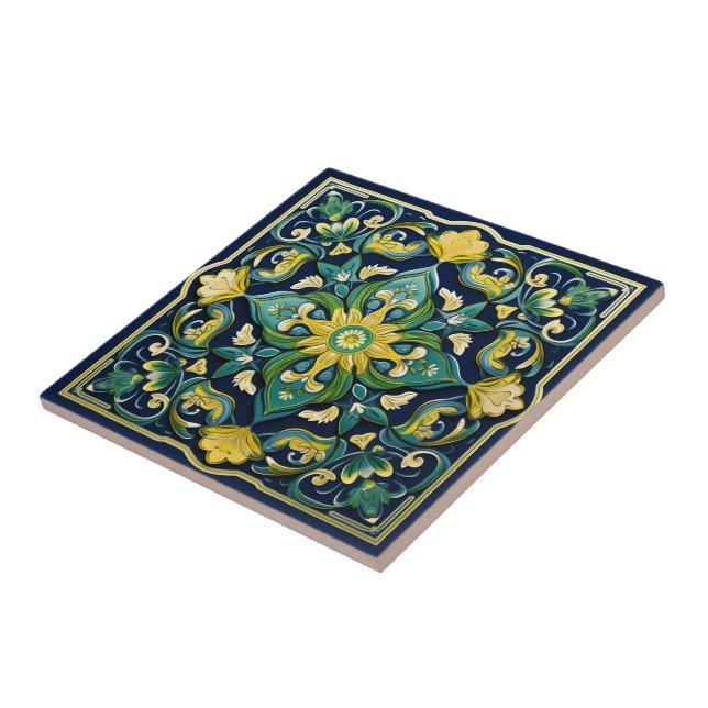 De Cerâmica 💛 💚 💙 Uma Máxima Azulejo (Lateral)