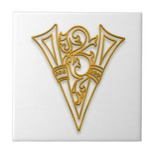 De Cerâmica V Monograma, Azulejo cerâmico "Dourado irlandês"