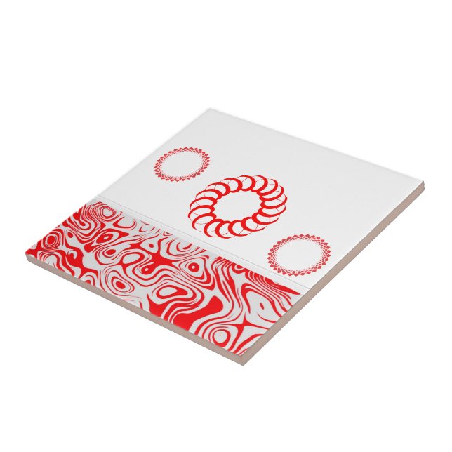 De Cerâmica Vermelho Azulejo cerâmico (Lateral)