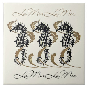 De Cerâmica Verneuil Art Nouveau Seacavalo Azulejo Arte Trivet