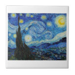 DE CERÂMICA  VINCENT VAN GOGH ART AZULEJO CERAMIC<br><div class="desc">"STARRY NOITE" 1889 VINCENT VAN GOGH FINE ART CERAMIC AZULEJO</div>