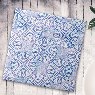 De Cerâmica Vintage Azulejo Azul E Mosaico Brancos Com Dificul