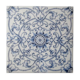 De Cerâmica Vintage Azulejo Victorian Transferware em Cor Delf