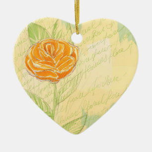 De Cerâmica Vintage floral decoração, ornamento