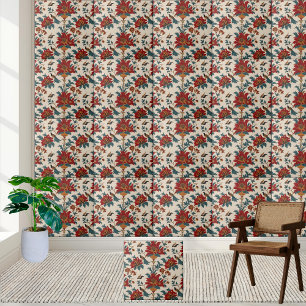 De Cerâmica Vintage Floral e Bird Pattern Chinoiserie Azulejo