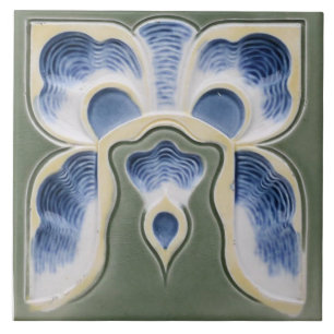 De Cerâmica Vintage Parecendo Art Nouveau Azulejo cerâmico G/B