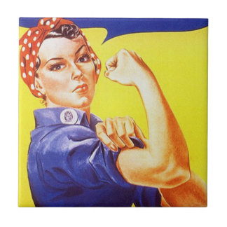 De Cerâmica Vintage Rosie do azulejo o anúncio retro icónico