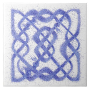 De Cerâmica VIOLET CELTIC KNOT 6" Azulejo cerâmico