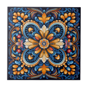 De Cerâmica Visões Vibrantes: Azulejo Mexicano Criado por AI -