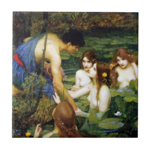 De Cerâmica Waterhouse Hylas e o azulejo das ninfas