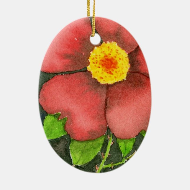 De Cerâmica "Wild Roae" Ornamento Floral (Verso)