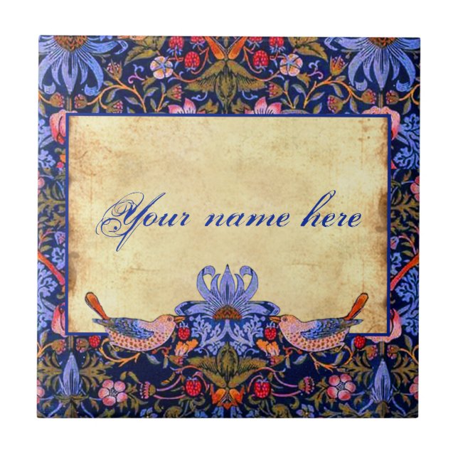 De Cerâmica William Morris Azulejo Personalizável Pré-Raphaeli (Frente)
