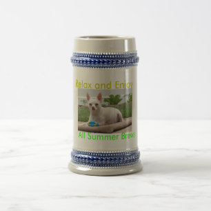 De Cerveja A bebida da caneca do verão e aprecia, todas as