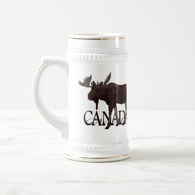 De Cerveja Canadá Souvenir Beer Mug Canada Moose Beer Caneca  (Esquerda)