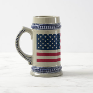 De Cerveja Caneca com a bandeira dos EUA