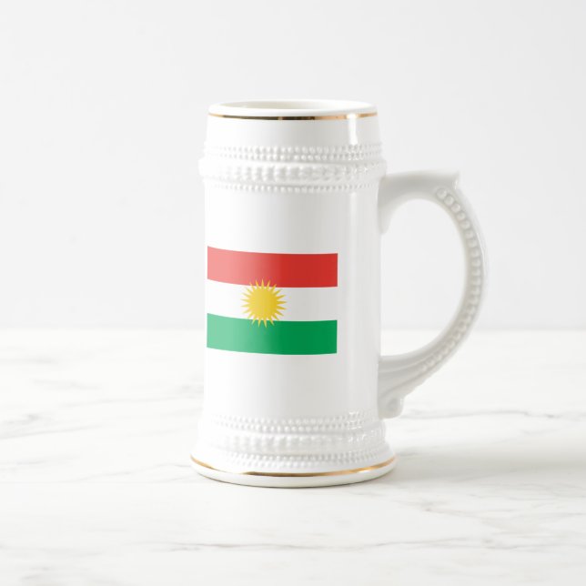 De Cerveja Caneca da bandeira do Curdistão (Direita)