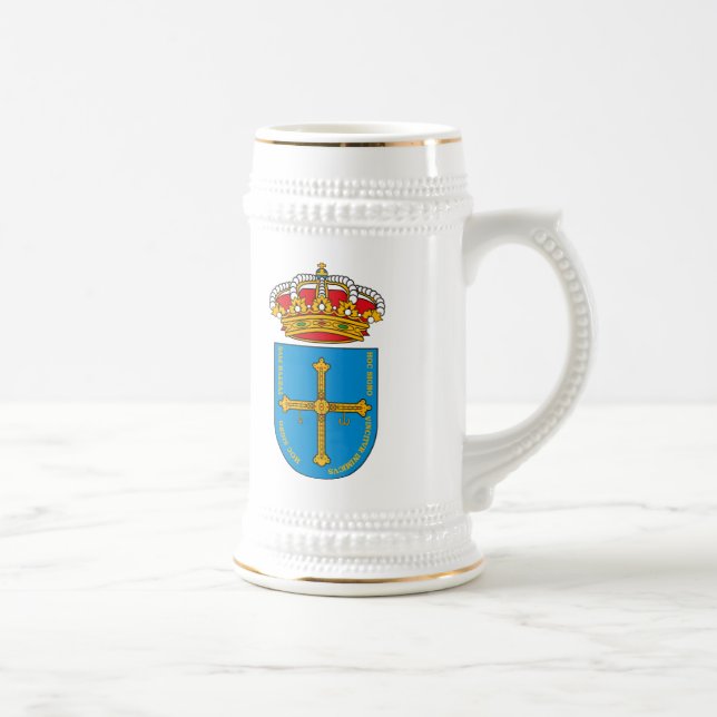 De Cerveja Caneca da brasão das Astúrias (Direita)