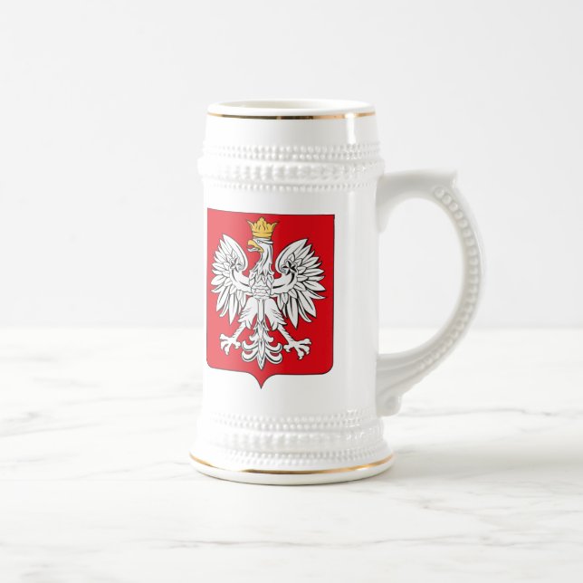 De Cerveja Caneca da brasão do Polônia (Direita)