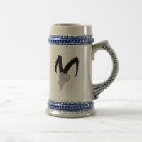 Caneca do crânio da cabra do demónio