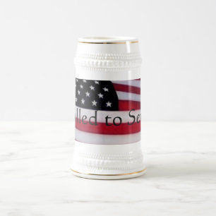 De Cerveja chamada para servir a caneca