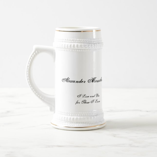 De Cerveja Lloyd abriga a caneca (citações) para nomes longos (Esquerda)