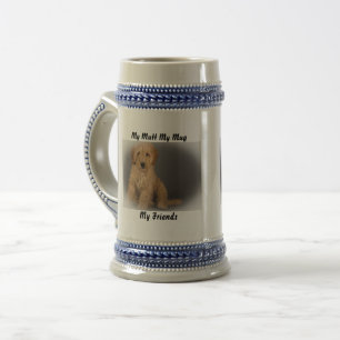 De Cerveja Meu Vira-Lata Minha Caneca Meus Amigos.