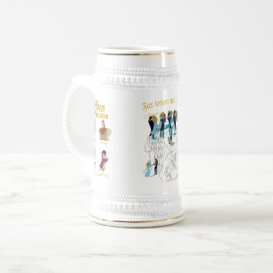 De Cerveja Princesa caneca real da cisne baseada em esboços