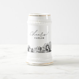De Cerveja Rua Personalizada. Paul Gift Skyline Beer Caneca d