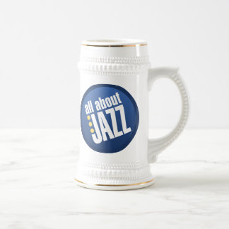 De Cerveja Toda sobre a caneca do jazz