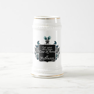 De Cerveja Uma caneca medieval com seu possui muito a brasão